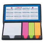 Leather Look Case Of Sticky Notes With Calendar -  