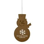 Buy Custom Imprinted Leatherette Ornament - Snowman