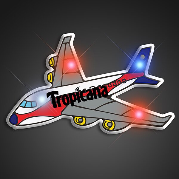 Main Product Image for LED Airplane Blinky Pins