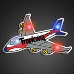 LED Airplane Blinky Pins -  
