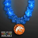 Buy LED Blue Lei with Basketball Medallion