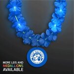 Buy LED Blue Lei with Blue Medallion