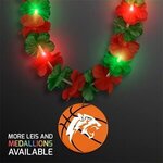 Buy LED Christmas Hawaiian Lei w/ Basketball Medallion