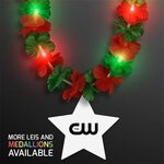 Buy LED Christmas Hawaiian Lei w/ Star Medallion