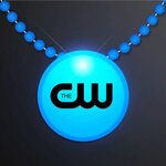 Buy LED Circle Badge with Beads - Blue