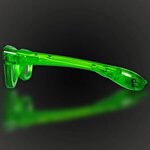 LED Classic Retro Sunglasses with Sound Option - Green