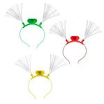 LED Fiber Optic Headbands - Assorted Colors -  