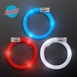 LED Flash Tube Bracelets - Assorted Red, White & Blue -  