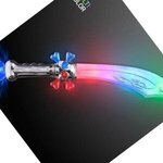 LED Flashing Curved Pirate Sword