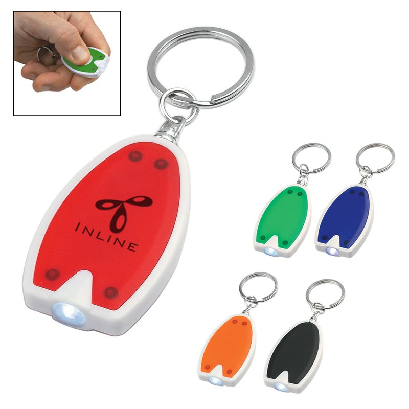 Main Product Image for Custom Printed LED Key Chain