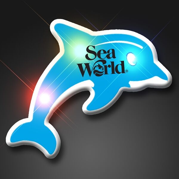 Main Product Image for LED Light Up Dolphin Flashing pin