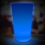 LED Light Up Drinking Neon Look 16 oz Pint Glass - Blue