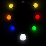 LED Medallion Ball Necklace - Variety of Colors Available - Assorted