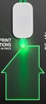 LED Neon Lanyard with Acrylic House Pendant - Green - Green