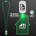 Buy LED Neon Lanyard with Acrylic House Pendant - Green