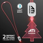 Buy LED Neon Lanyard with Acrylic Tree Pendant - Red