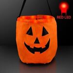 LED Pumpkin Trick-Or-Treat Halloween Bag -  