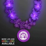 Buy LED Purple Lei with Purple Medallion