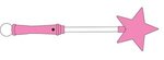 LED Super Star Wands - Pink