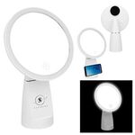 Led Vanity Light With Wireless Charger - White