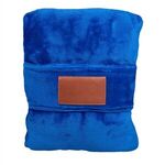 Leeman™ Duo Travel Pillow Blanket - Blue-reflex