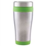 Legend - 16 Oz. Stainless Steel Tumbler - Silver/lime Green