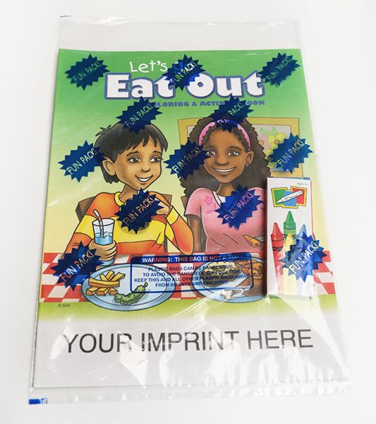 Main Product Image for Let's Go Eat Out Coloring Book Fun Pack USA Made