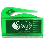 Letter Slitter, Screen Cleaner, and Keyboard Brush Tool - Translucent Green