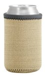 Liam Burlap Neoprene Can Insulator - Slate