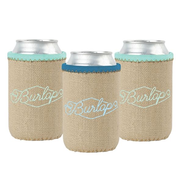 Main Product Image for Liam Burlap Neoprene Can Insulator