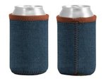 Liam Denim Neoprene Can Insulator - Brown