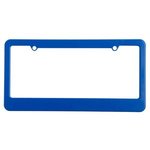 License Plate Frame (2 Holes - Straight Bottom) - Blue