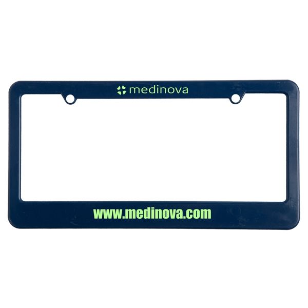 Main Product Image for Custom Printed License Plate Frame (2 Holes - Straight Bottom)