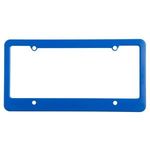 License Plate Frame (4 Holes - Straight Bottom) - Blue