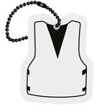 Life Vest Floating Key Tag - White