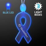 Light-up acrylic ribbon LED necklace - Blue -  
