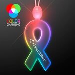 Light-up acrylic ribbon LED necklace - Multicolor -  