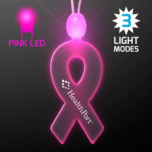 Main Product Image for Light-up acrylic ribbon LED necklace - Pink