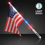 Light Up American Flags - Multi Color