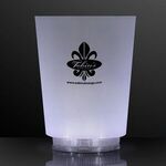 Light Up Frosted Short Glass - White