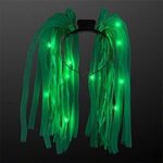 Light Up Hair Noodle Headband - Green - Green