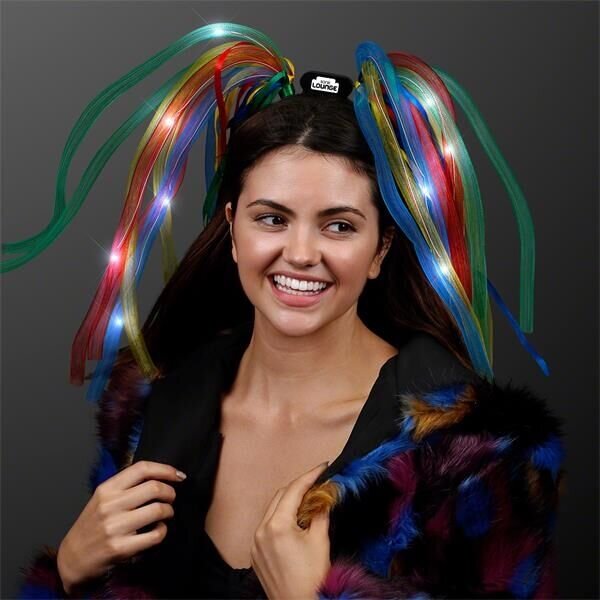 Main Product Image for Light Up Hair Noodle Headband - Rainbow