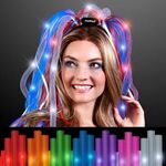 Light Up Hair Noodle Headband - Red-white-blue