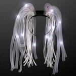 Light Up Hair Noodle Headband - White - White