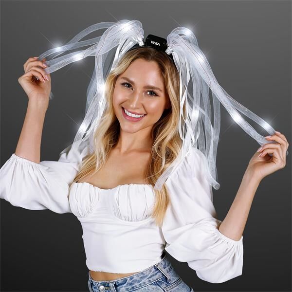 Main Product Image for Light Up Hair Noodle Headband - White
