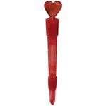 Light Up Heart Pen - Red