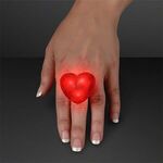 Light-up Huge Gem Flashing Heart Ring -  