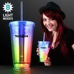Deluxe Multicolor Led Double Wall Tumbler Cup
