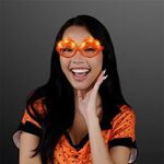 Light Up Orange Pumpkin Sunglasses -  