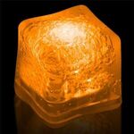 Light Up Premium LitedIce Brand Ice Cube, Digi-Print - Orange